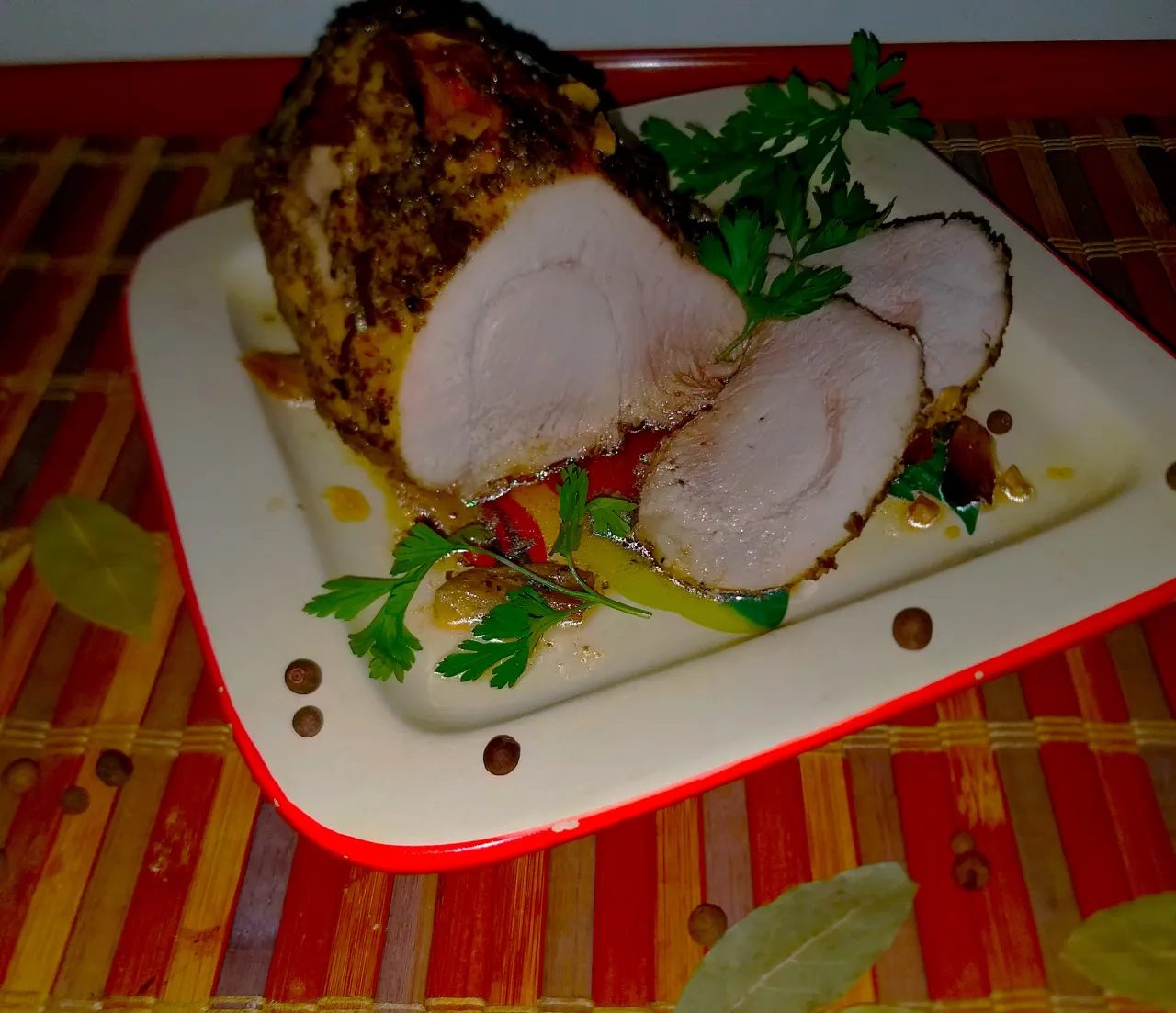 pieczona szynka w rękawie foliowym