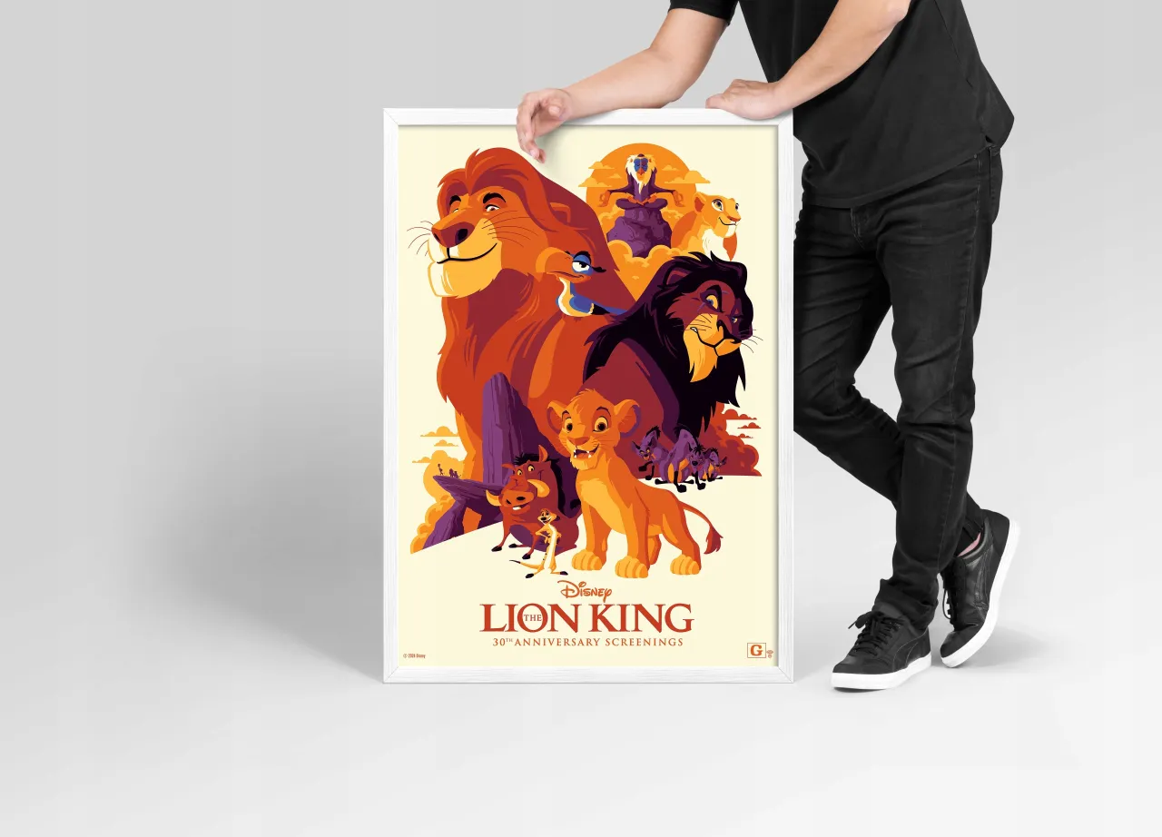 Plakat filmu Kr&oacute;l Lew 1994