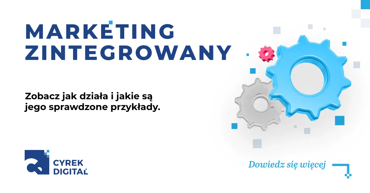 Zintegrowany marketing cyfrowy infografika