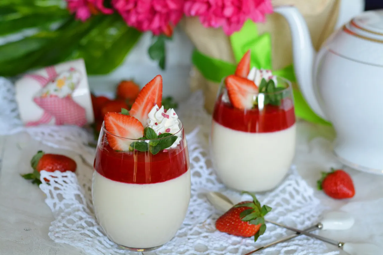 aksamitna panna cotta