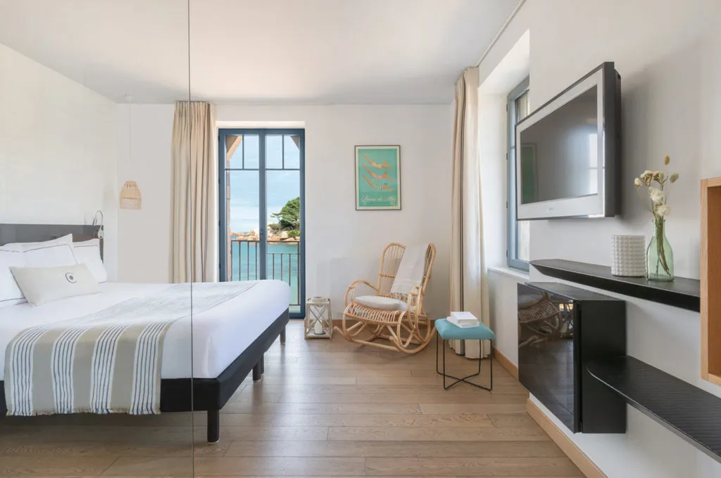Chambre vue mer Castel Beau Site Ploumanac'h