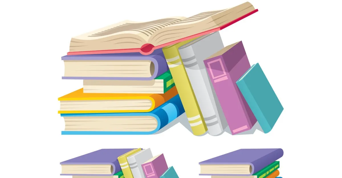 stos książek r&oacute;żnorodne gatunki