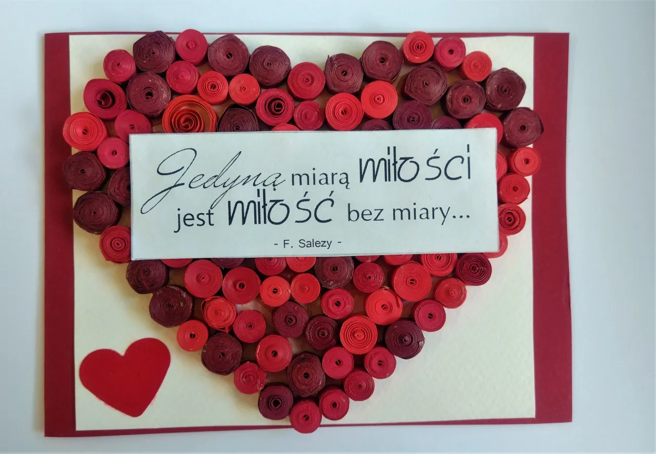 kreatywne kartki walentynkowe 3D quilling zdrapka