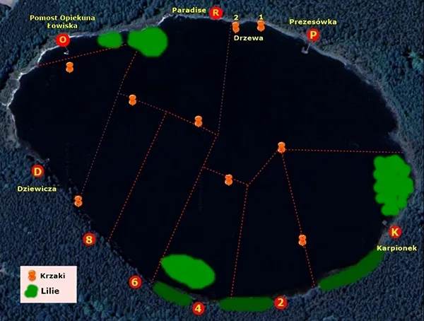 Mapa prywatnych łowisk wojew&oacute;dztwo pomorskie