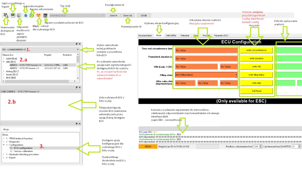 Opel Astra H kasowanie inspekcji pedał hamulca instrukcja