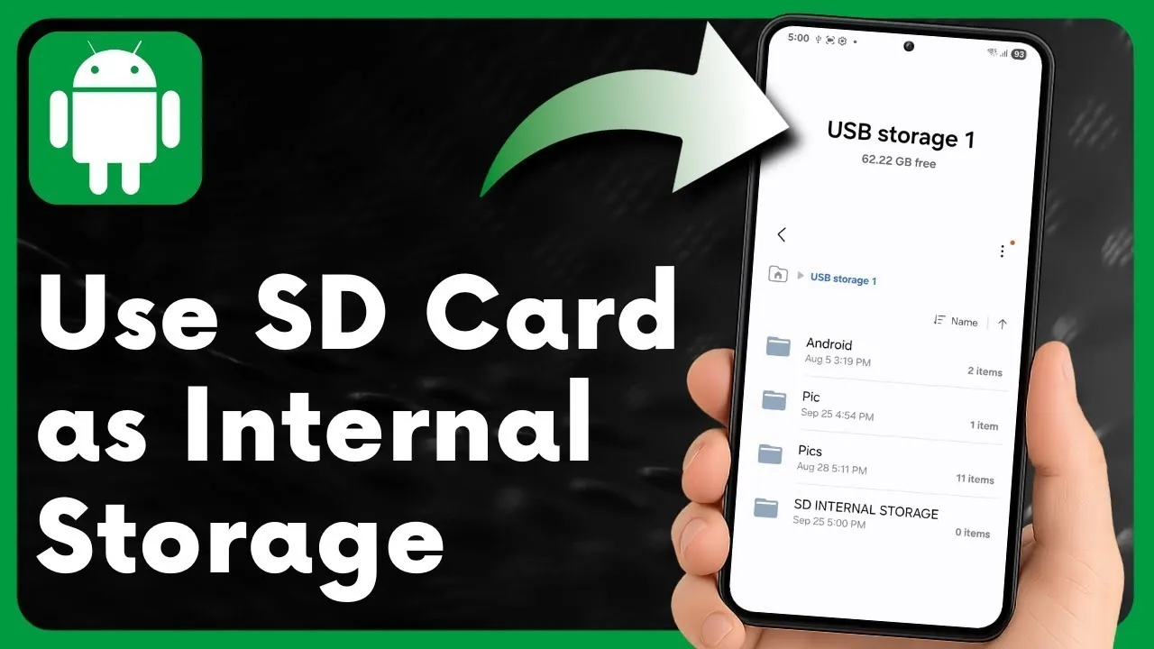 adoptable storage android konfiguracja krok po kroku