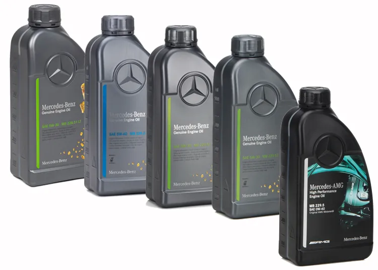 Mercedes Benz Motor&ouml;l Freigaben Flaschen
