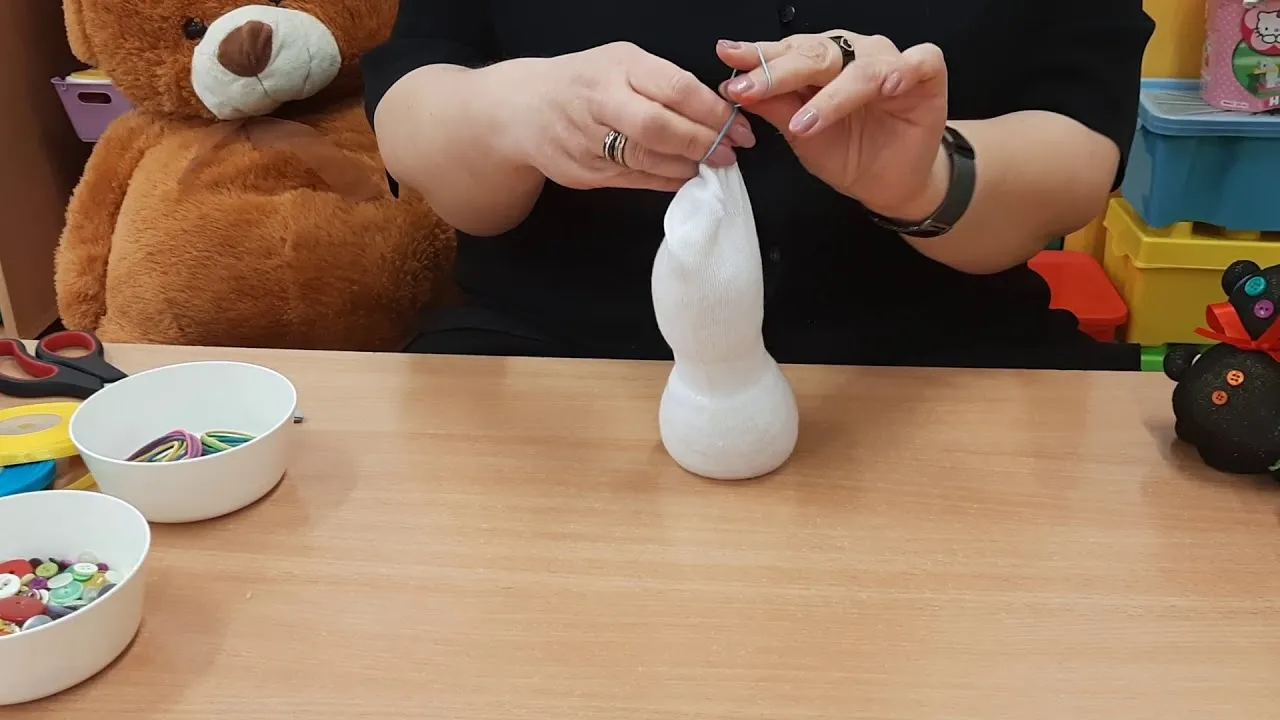 jak zrobić misia ze skarpetki instrukcja krok po kroku