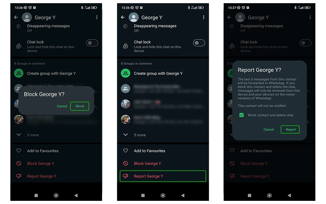 Zrzut ekranu: WhatsApp w Google Play z przyciskiem Aktualizuj