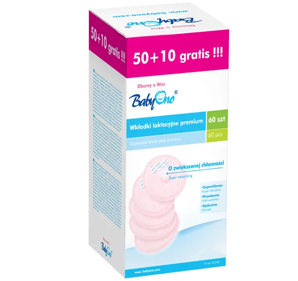 opakowania wkładek laktacyjnych popularnych marek