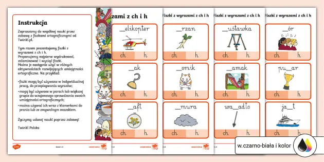 litery H i CH z znakiem zapytania w stylu rysunkowym