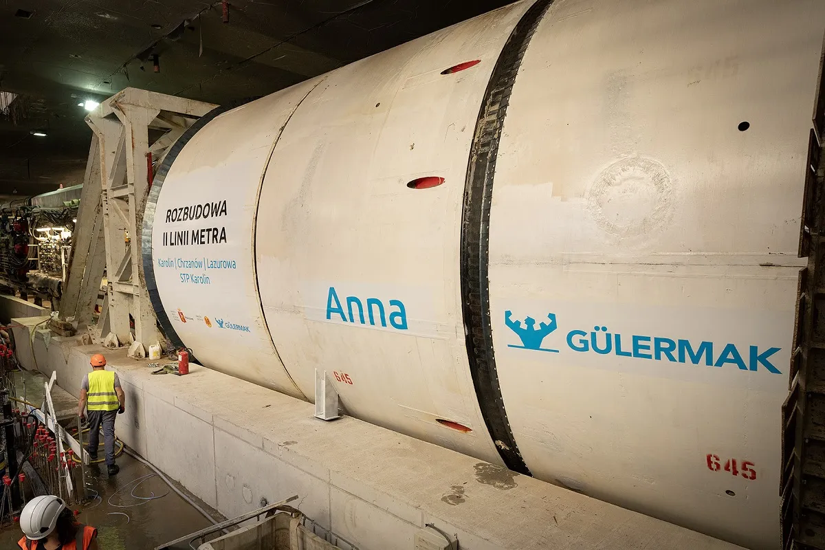 Tarcza TBM w akcji, budowa tunelu metra