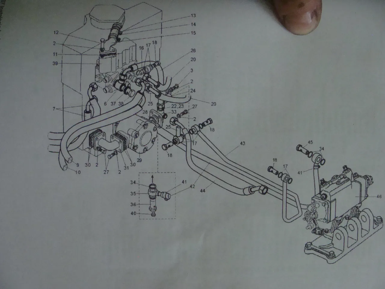 Schemat układu hydraulicznego MTZ-82