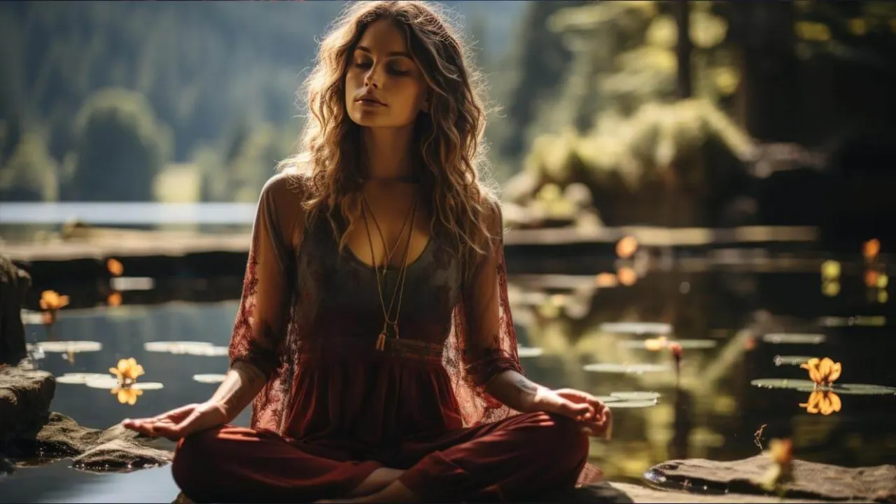 osoba medytująca odkrywanie sensu