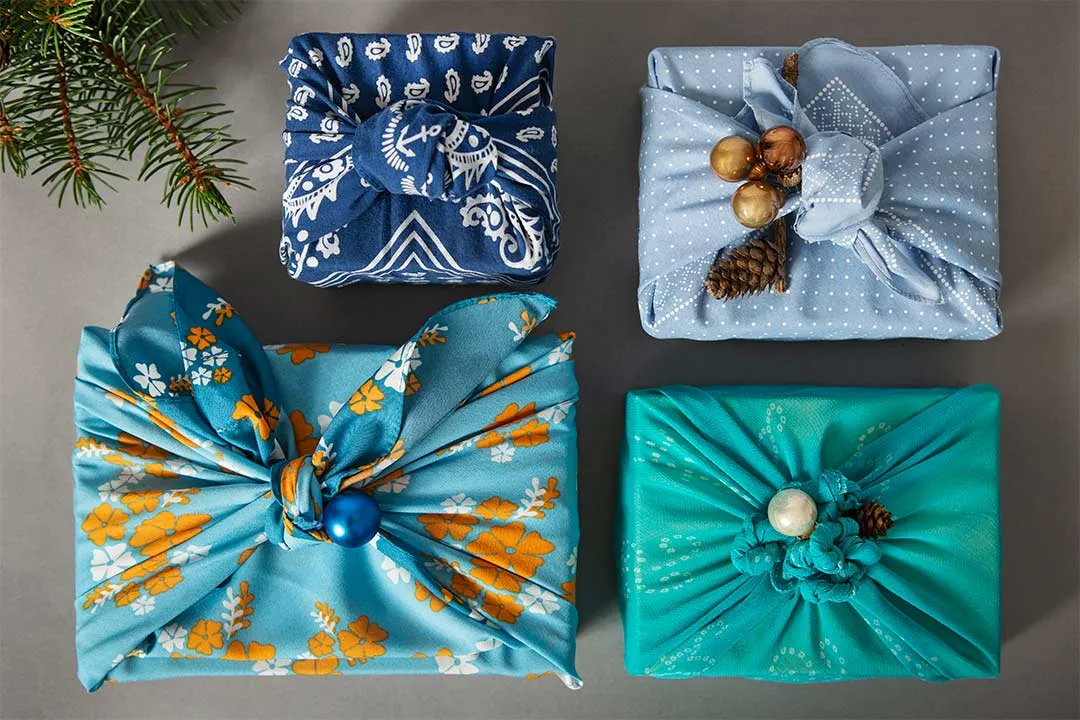 Inspiracje na kreatywne pakowanie prezentów tkaniną Furoshiki