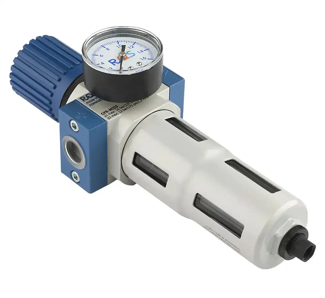 reduktor z odwadniaczem do kompresora