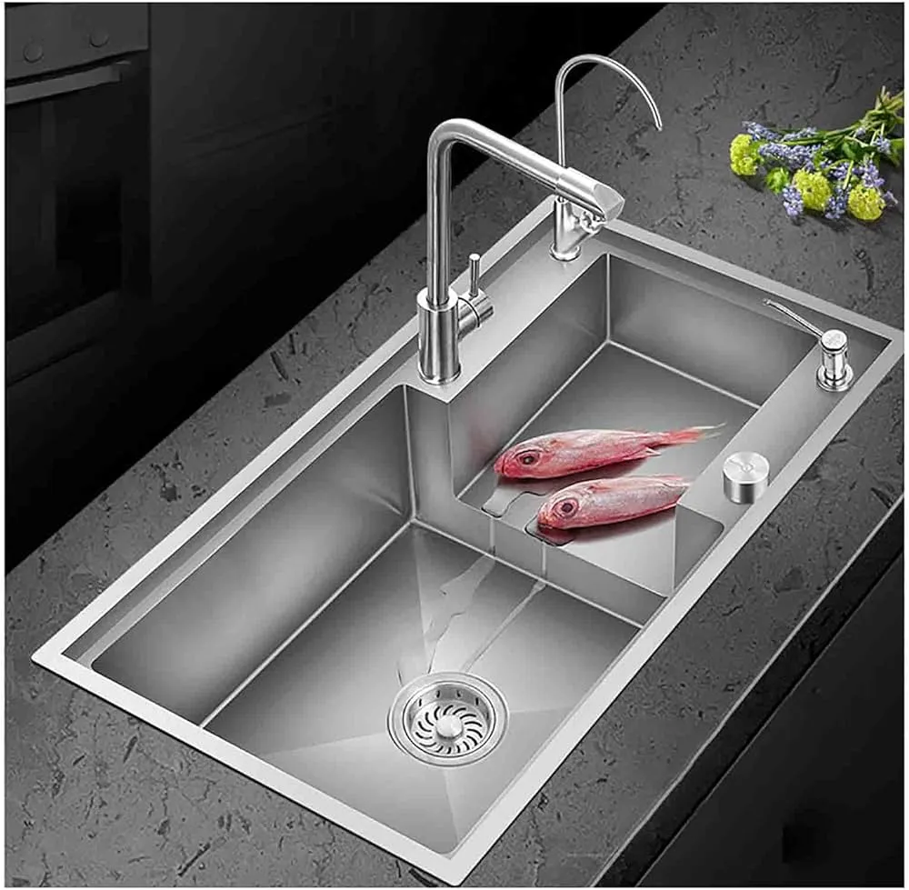 zlewozmywak kuchenny z akcesoriami stacja robocza