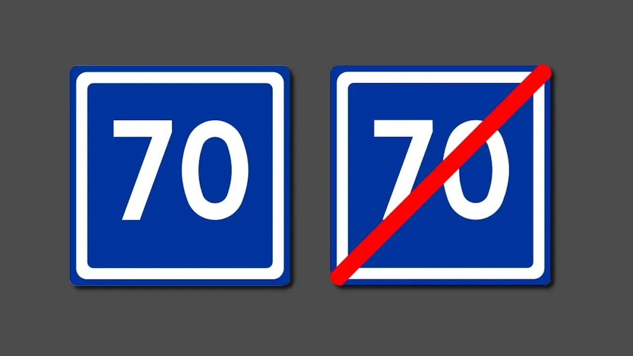 Znaki drogowe prędkości holowanie