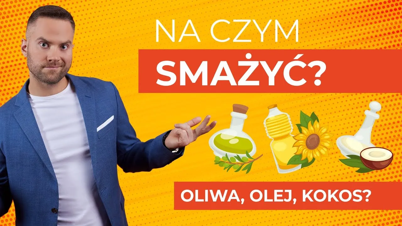 Kucharz smażący na patelni z olejem roślinnym