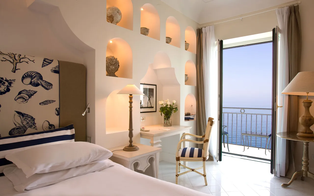 Hotel Bellevue Syrene camera vista mare