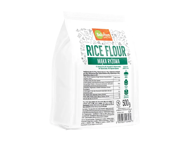 bezglutenowe produkty mąka ryżowa