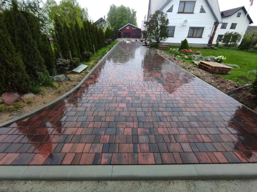 Podjazd z kostki brukowej, wzory kostki brukowej