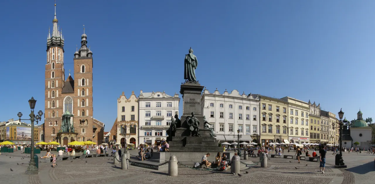 Rynek Główny Kraków panorama