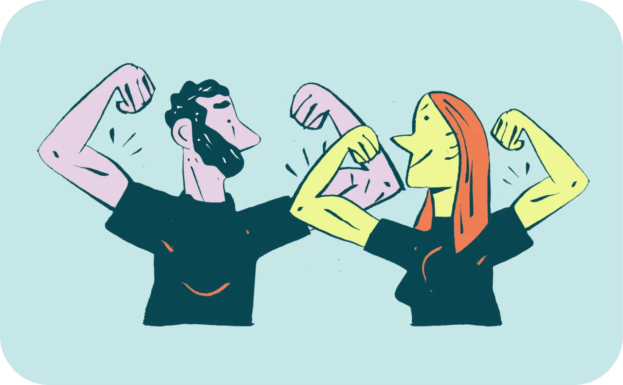 Osoba odzyskująca pewność siebie