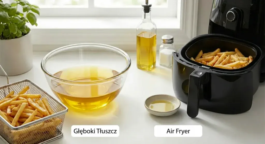 por&oacute;wnanie frytek airfryer i głęboki olej