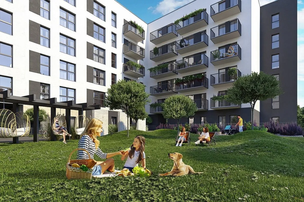 wizualizacja nowego osiedla mieszkaniowego