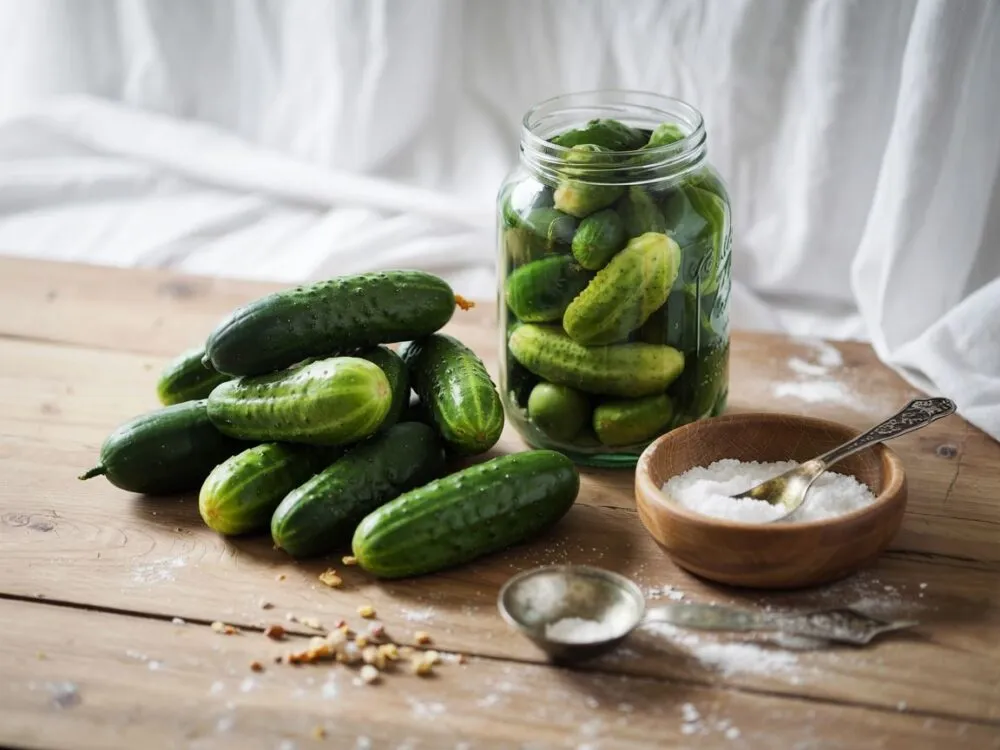 Zdjęcie Ile soli do ogórków kiszonych na litr, aby uniknąć zepsucia?