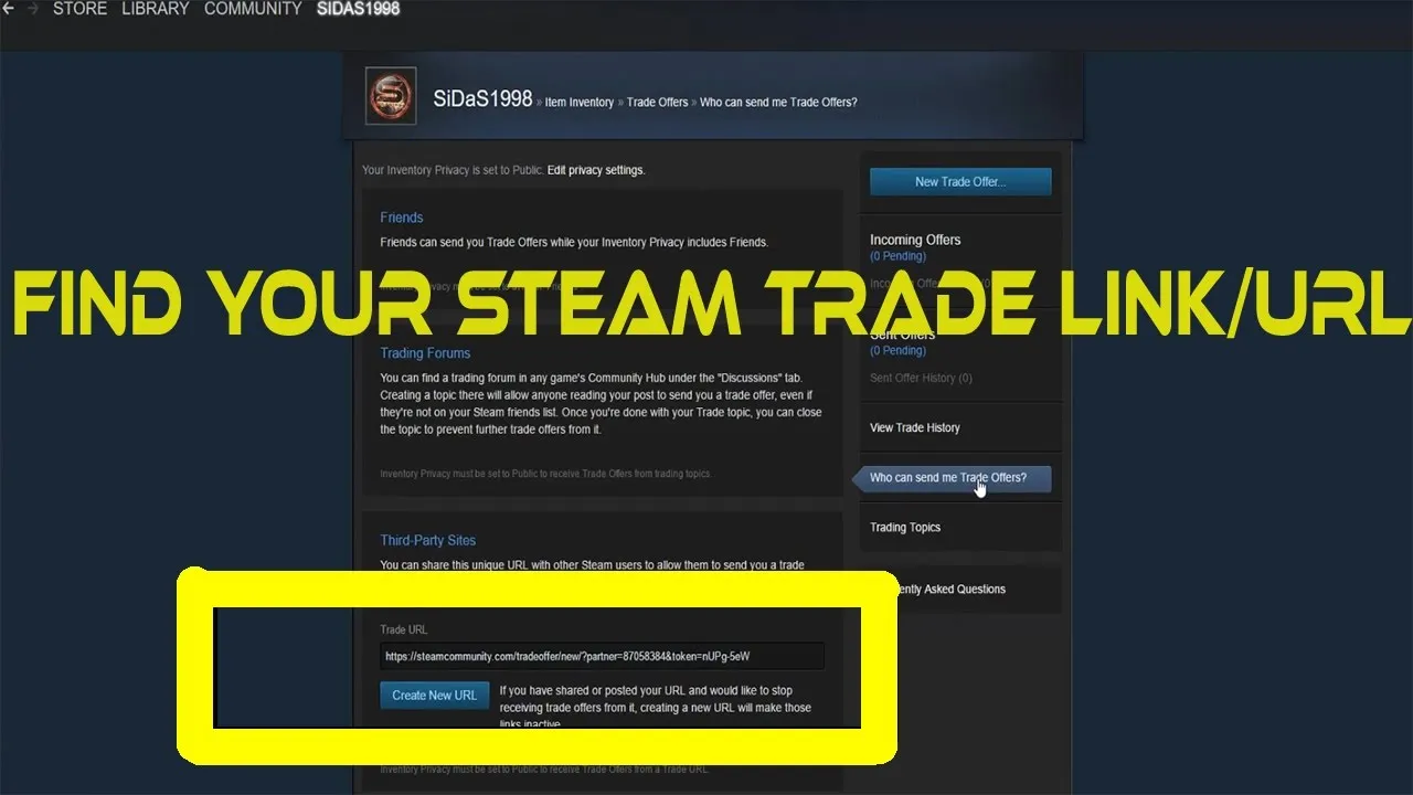 Zdjęcie Jak bez problemu znaleźć swój trade URL w Steam? Prosty sposób krok po kroku