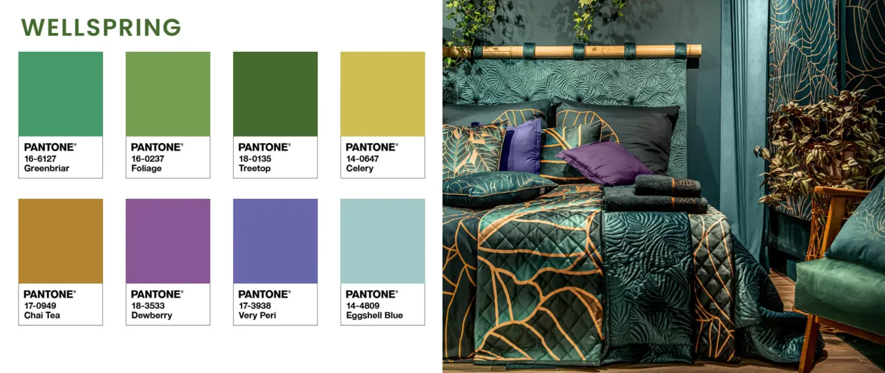 Zdjęcie Jaki kolor pasuje do zielonych mebli, aby stworzyć harmonijne wnętrze?