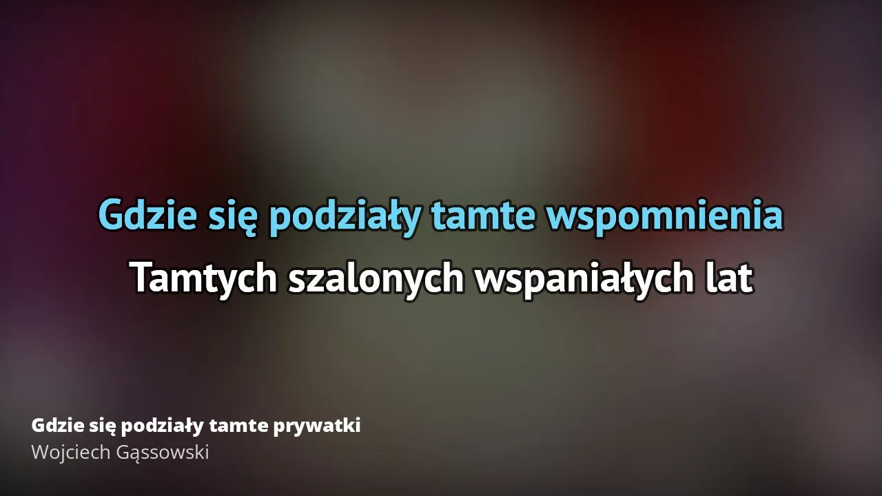 Zdjęcie Kto śpiewa gdzie się podziały tamte prywatki? Poznaj Wojciecha Gąssowskiego