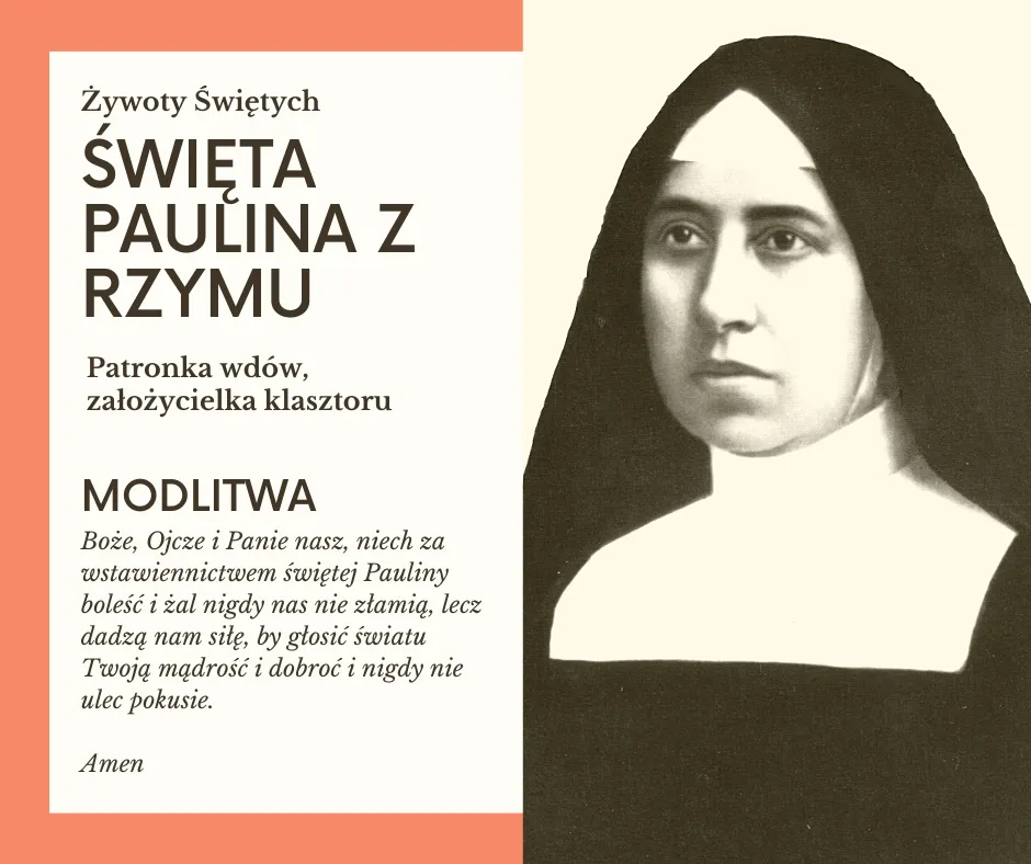 Zdjęcie Święta Paulina – patronka ubogich, chorych i misjonarzy w Kościele