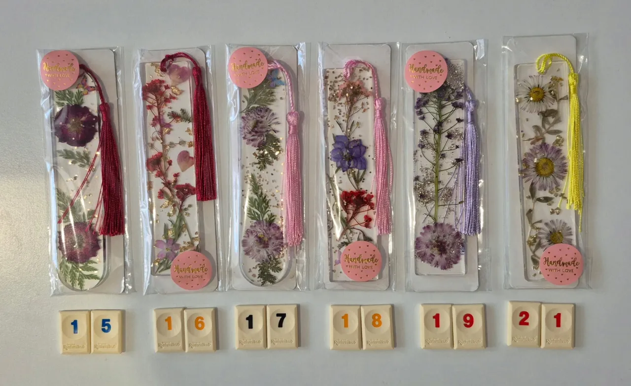 zakładki z żywicy epoksydowej suszone kwiaty