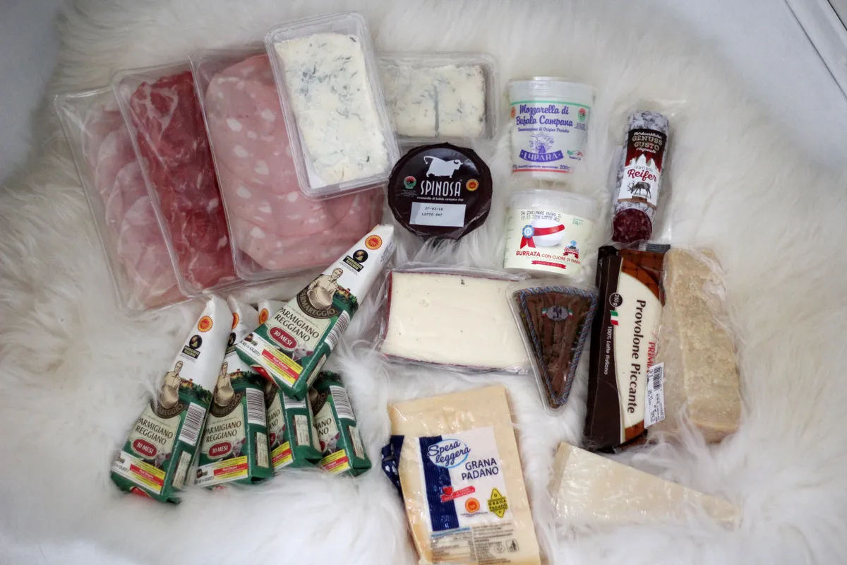 Włoskie produkty spożywcze pamiątki