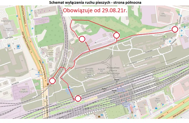 Remont Dworca Zachodniego Warszawa utrudnienia