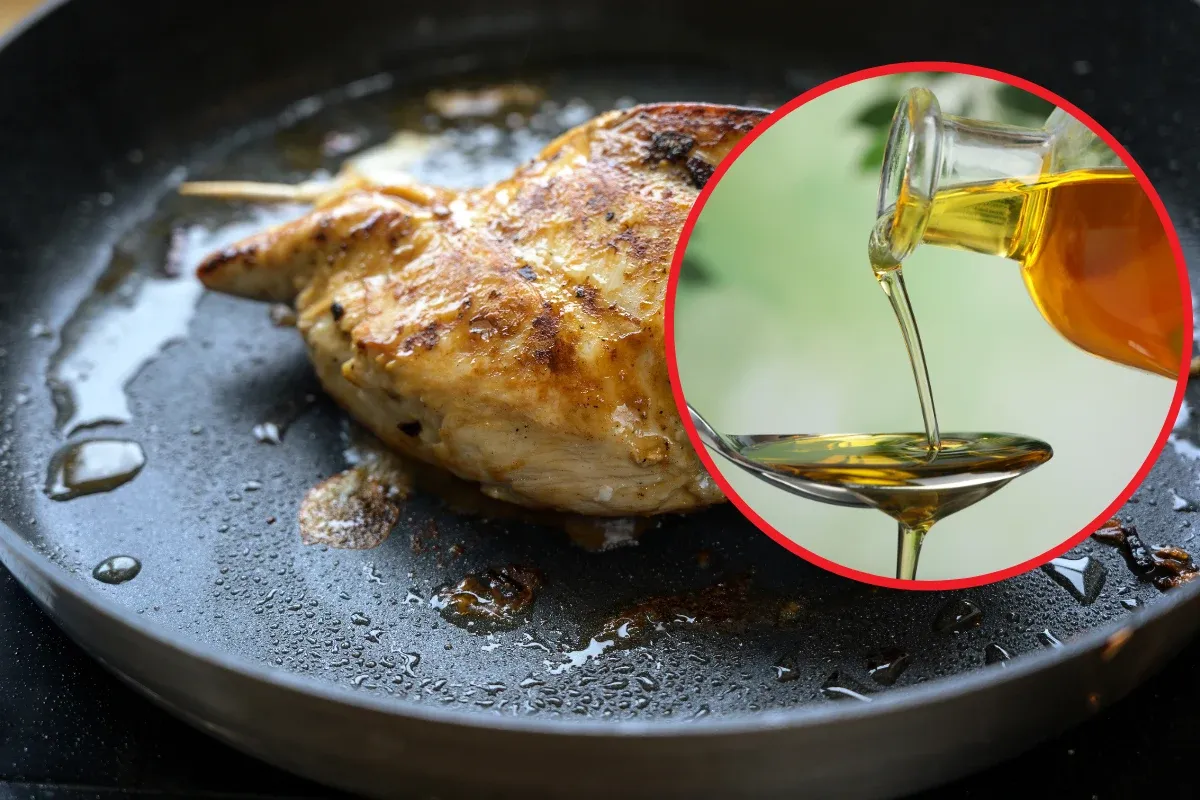 smażenie na oliwie z wytłoczyn