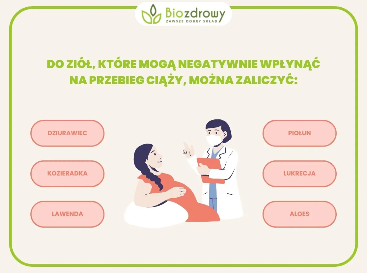 zioła zakazane w ciąży
