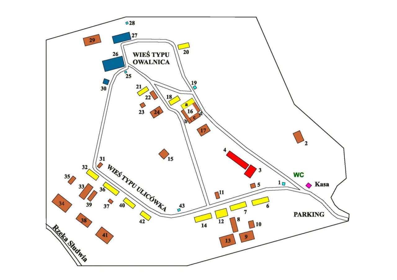 Mapa dojazdu do Skansenu w Maurzycach
