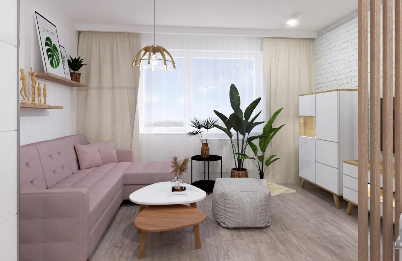 Rodzinny salon z kącikiem dla dziecka