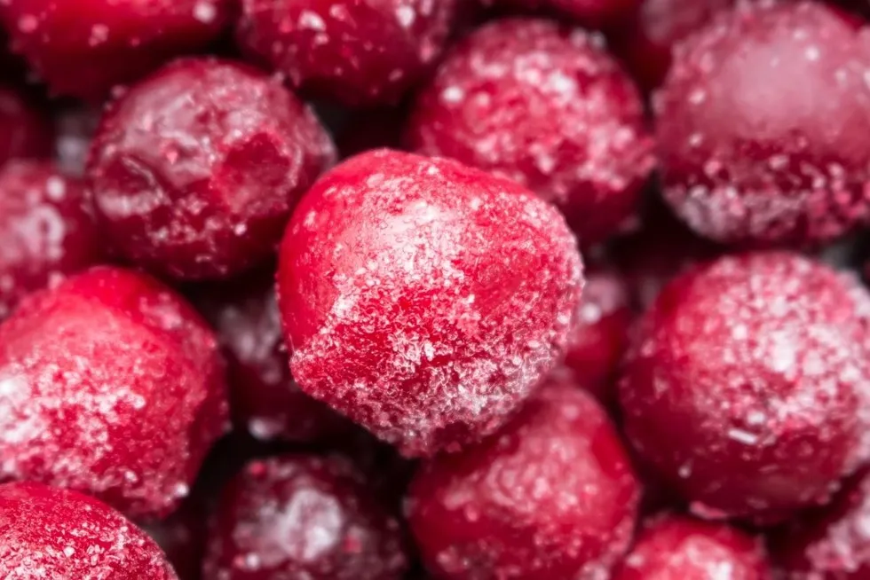 jak mrozić czereśnie na tacce