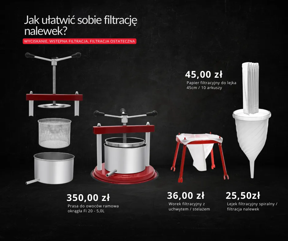 proces klarowania nalewki przez watę