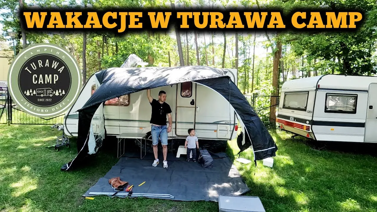 kamper nad jeziorem turawa camp