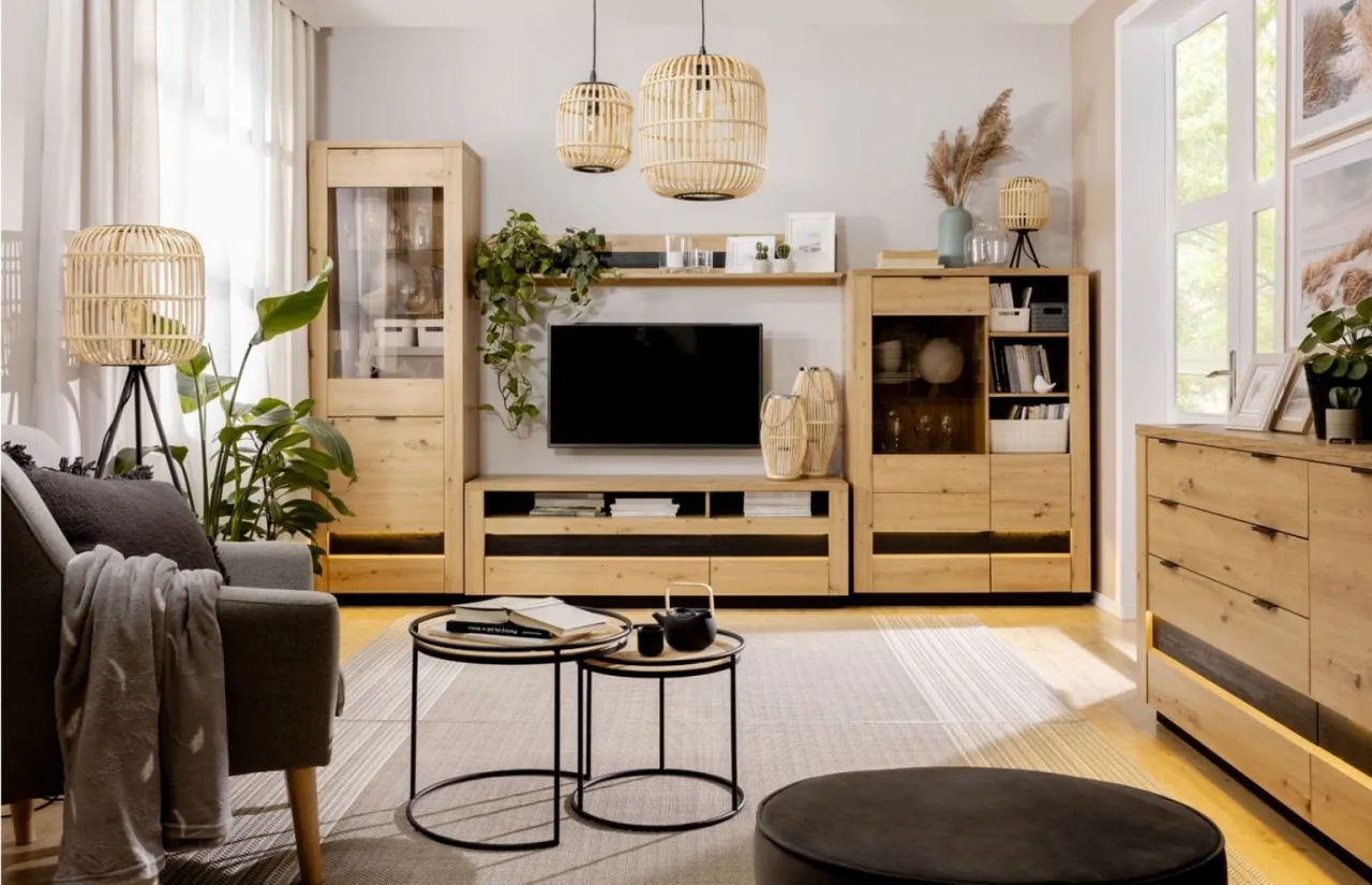 witryna salon styl nowoczesny skandynawski boho glamour