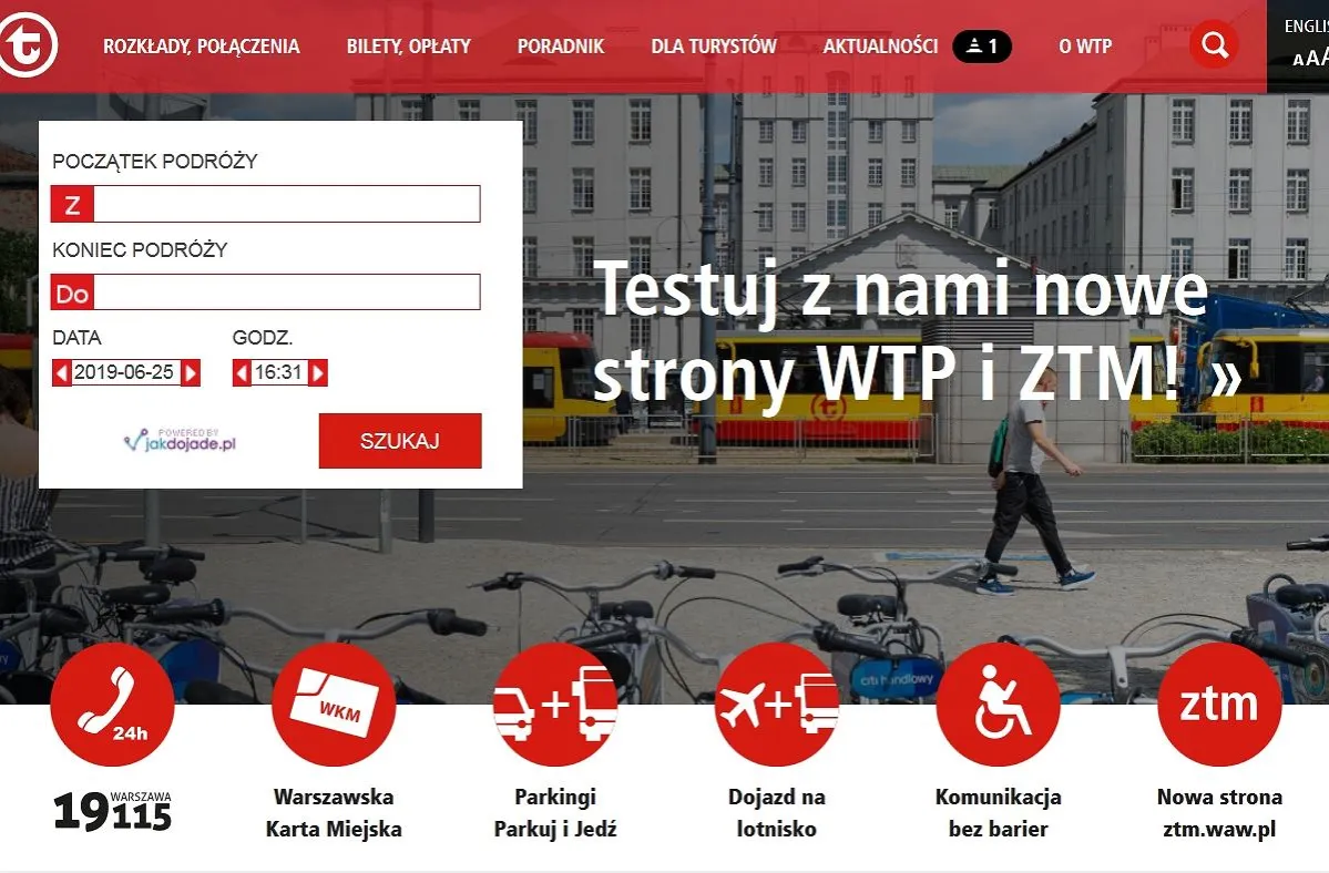 aplikacja rozkład jazdy warszawa