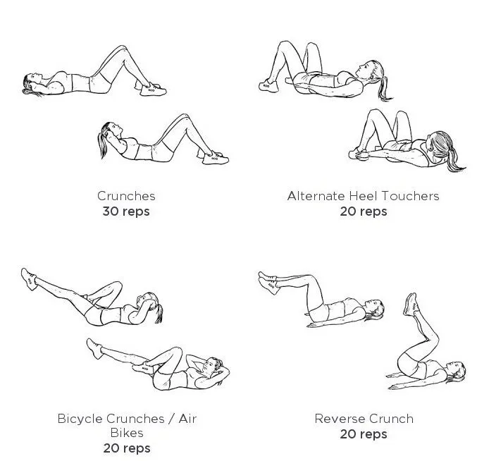 Plan treningowy na brzuch w domu dla początkujących