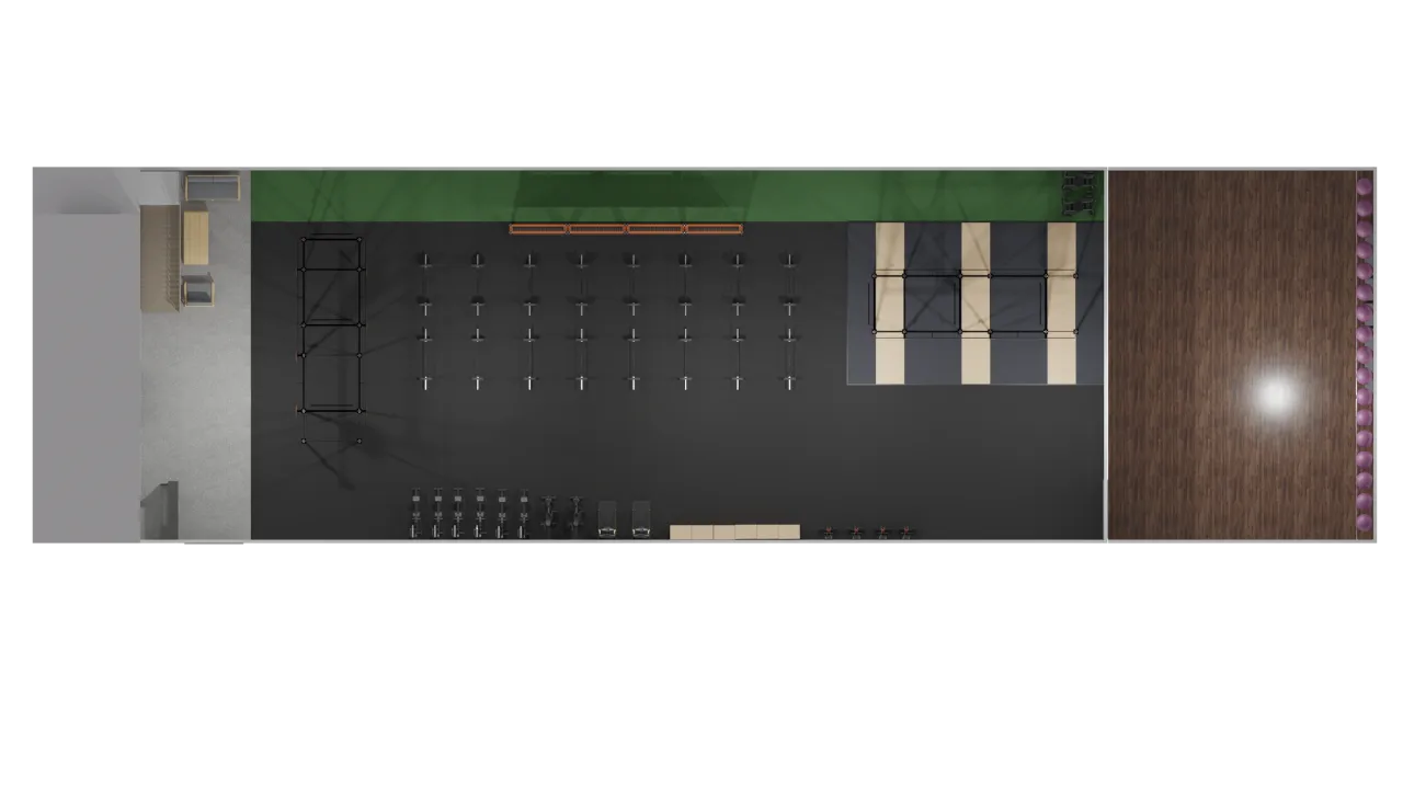 CrossFit box wnętrze trening grupowe