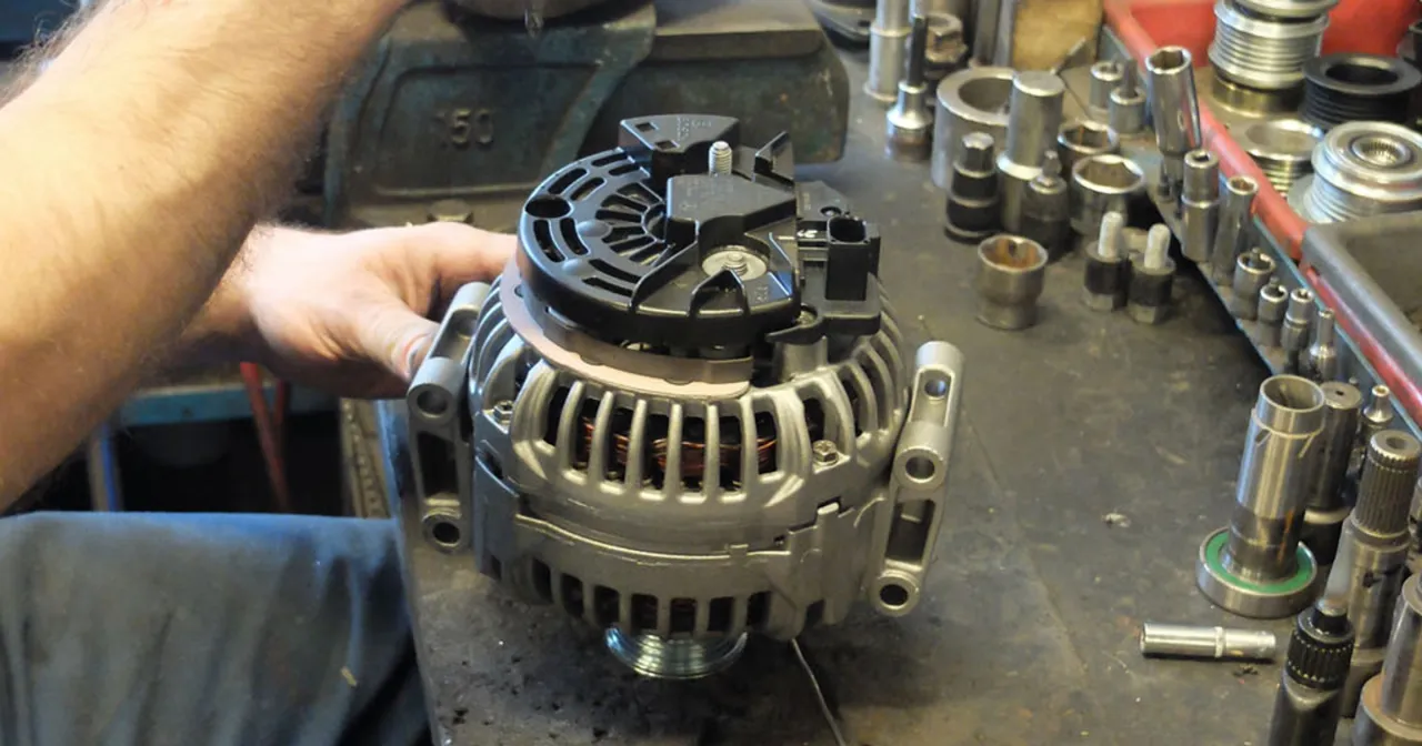 regeneracja alternatora przed i po